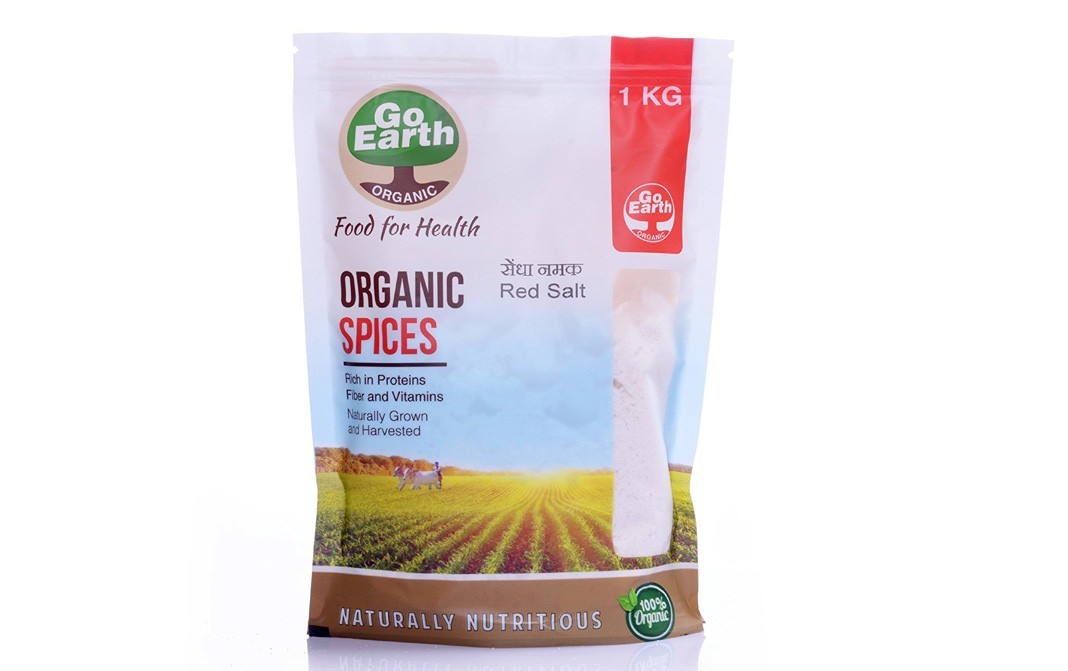 Go Earth Organic Red Salt    Pack  1 kilogram